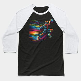 Basketball player, Neon line art Baseball T-Shirt